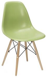 Krzesło dziecięce MILANO zielone nogi bukowe skandynawskie inspirowane