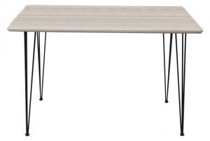 Stół NITRO 2 prostokątny 120x70 nogi czarne metalowe