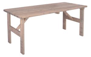 Ogromny drewniany stół ogrodowy VIKING szary - 150 cm