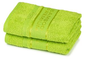Ręcznik Bamboo Premium zielony, 30 x 50 cm, komplet 2 szt