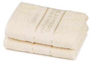 Ręcznik Bamboo Premium kremowy, 30 x 50 cm, komplet 2 szt
