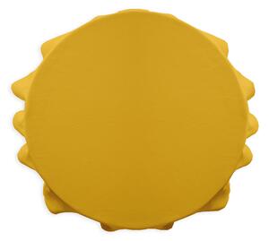 ASTOREO Okrągły obrus kuchenny - żółty - Rozmiar 180cm