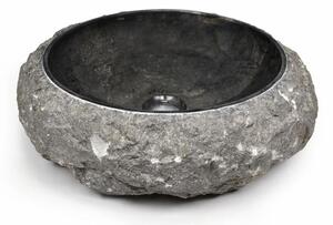 Umywalka kamienna DIVERO - czarny marmur