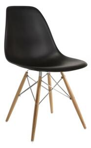 Krzesło MILANO czarne nogi bukowe skandynawskie inspirowane