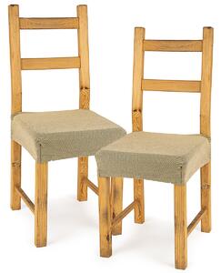 Pokrowiec multielastyczny na krzesło Comfort beige, 40 - 50 cm, 2 szt