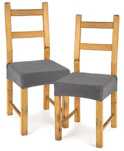 Pokrowiec multielastyczny na krzesło Comfort grey, 40 - 50 cm, 2 szt