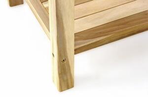 Stolik ogrodowy wykonany z solidnego drewna tekowego DIVERO