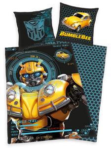 Dziecięca pościel bawełniana Transformers Blumblebee, 135 x 200 cm, 80 x 80 cm