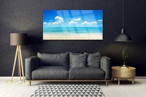 Obraz Szklany Morze Błękitne Niebo