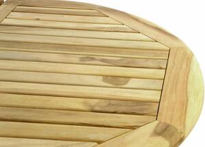Stół ogrodowy wykonany z drewna tekowego DIVERO - 120/170 cm
