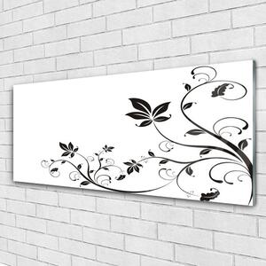 Obraz Szklany Abstrakcja Rośliny Liście