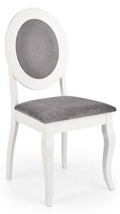 Krzesło BAROCK białe/szare HALMAR