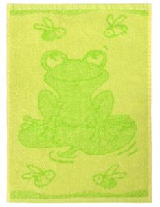 Ręcznik dziecięcy Frog green, 30 x 50 cm