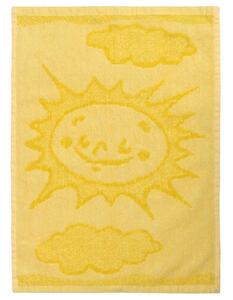 Ręcznik dziecięcy Sun yellow, 30 x 50 cm