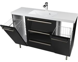Szafka Umywalkowa Stojąca ATHOS 120 cm K K BLACK
