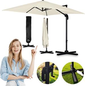 Skadany parasol ogrodowy, 8 segmentów, 420 cm, z pokrowcem, Plonos PL-883