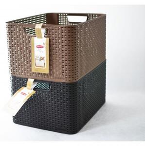Plastikowe pudełko do przechowywania STYLE BOX - L- brązowy