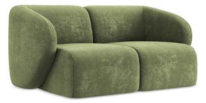 Zielona sofa z tkaniny szenilowej 174 cm Lani – Makamii