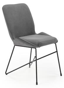 Krzesło K454 VELVET szare