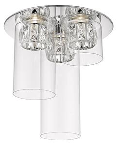 Gem lampa sufitowa LED z kryształkami chrom C0389-03F-B5AC - Zuma Line