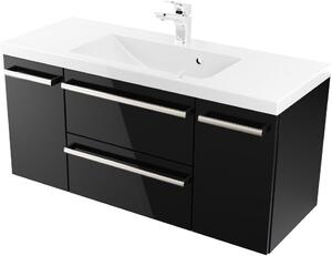 Szafka z Umywalką ATHOS 100 cm D BLACK
