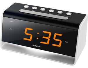 Sencor SDC 4400 W Zegar z budzikiem LED, czarny