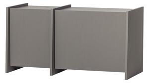 Szara szafka pod TV w dekorze jesionu 102x53x44 cm Brock – WOOOD