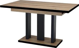Stół rozkładany APPIA BLACK 130(210)x80 dąb evoke