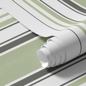 Tapety Białe tło z mieszanką zielonych i czarnych pasków, Tapety Geometryczne, Tapety w paski, a00520 : Uwalls.pl