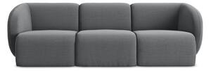 Szara aksamitna sofa 244 cm Lani – Makamii