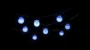 Lekki łańcuch ogrodowy LED z sowami