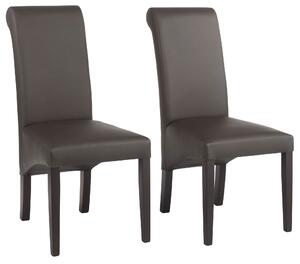 Eleganckie, tapicerowane krzesła - 2 sztuki