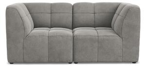 Szara aksamitna sofa 180 cm Aloha – Makamii