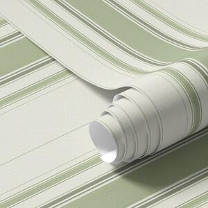 Tapety Jasne tło z ciemnozielonymi paskami akcentującymi, Tapety Geometryczne, Tapety w paski, a00562 : Uwalls.pl