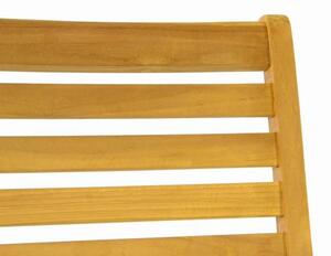 Drewniane krzesło regulowane DIVERO T - drewno tekowe