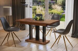 Stół rozkładany APPIA 130(210)x80 dąb stirling/czarny mat