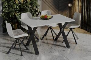 Stół rozkładany X 130(210)x80 biały połysk