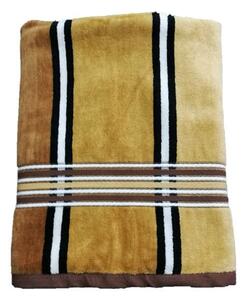 Ręcznik tęczowy - 70x140, brązowy