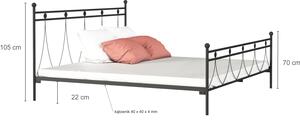 Łóżko metalowe Lak System Premium - wzór 37-W