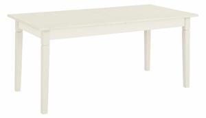 Sosnowy, rozkładany stół w rustykalnym stylu, biały