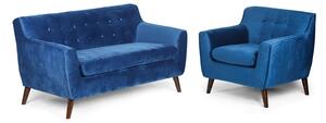 Sofa NORDIC, 2 siedziska, niebieski