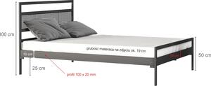 Podwójne łóżko młodzieżowe Lak System 160x200 wzór 42, polski producent Lak System