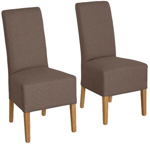 Nowoczesne krzesła w odcieniach brązu - 4 sztuki
