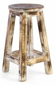 Designerskie krzesło opalane w stylu vintage - 50 cm