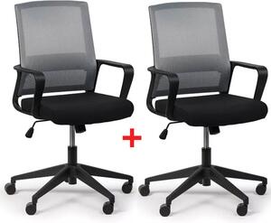 Krzesło biurowe LOW 1 + 1 GRATIS, szary