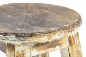Designerskie krzesło opalane w stylu vintage - 50 cm