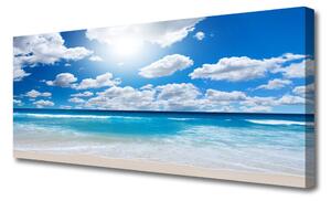 Obraz na Płótnie Morze Plaża Chmury Krajobraz