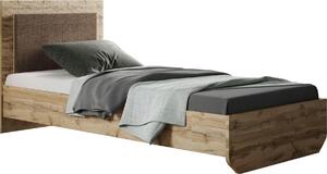 Piękne łóżko z ciekawym nadrukiem 140x200 cm