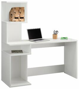 Funkcjonalne biurko w nowoczesnym stylu, białe