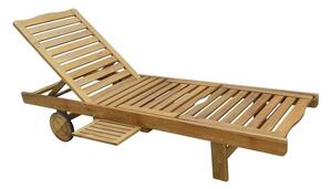 Drewniany leżak ogrodowy LEILA - 30 x 60 x 200 cm